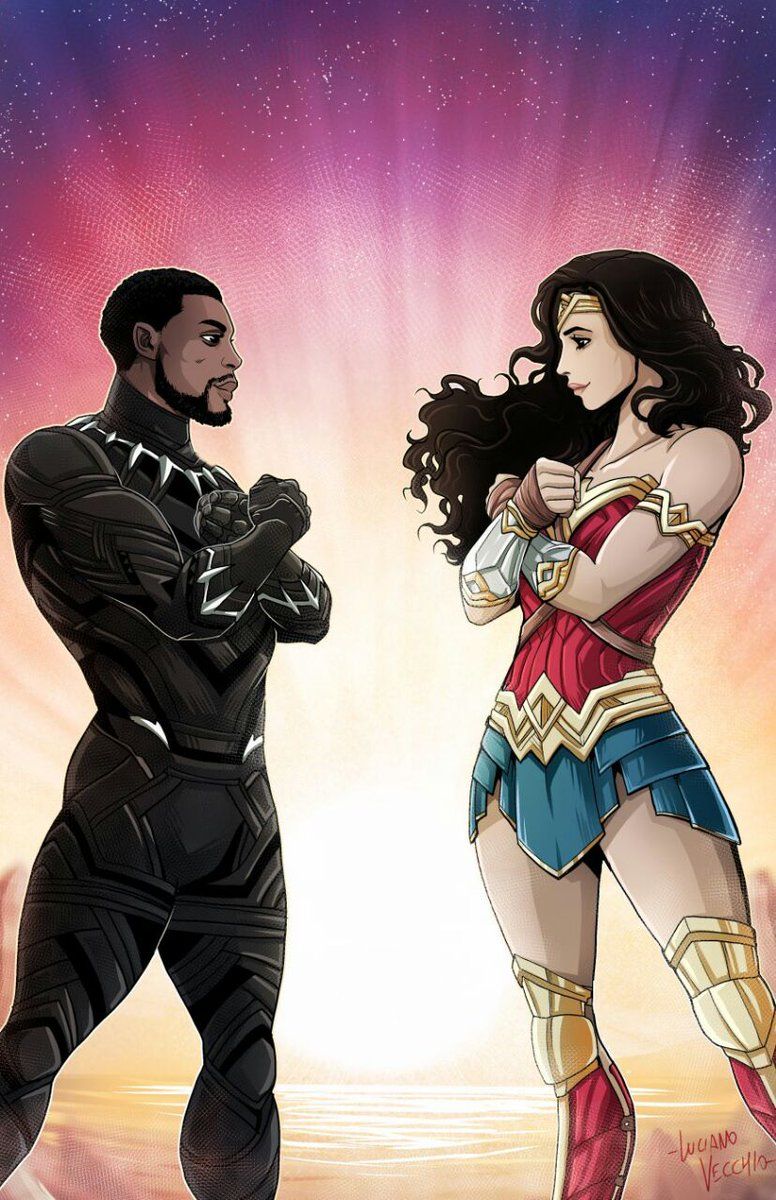 Black Panther And Wonder Woman - 776x1200 Wallpaper Black Panther And Wonder Woman - 776x1200 Wallpaper