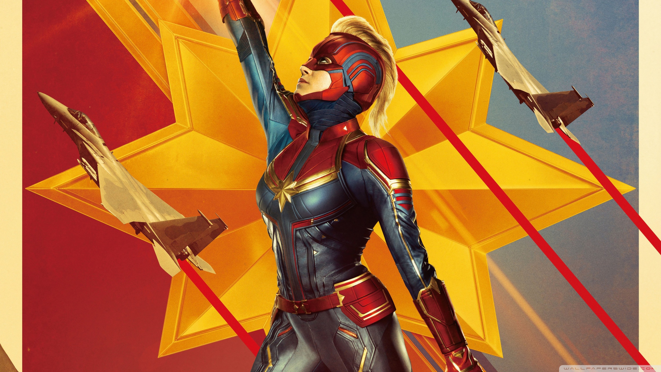 Captain Marvel Movie Wallpaper 4k - HD Wallpaper 