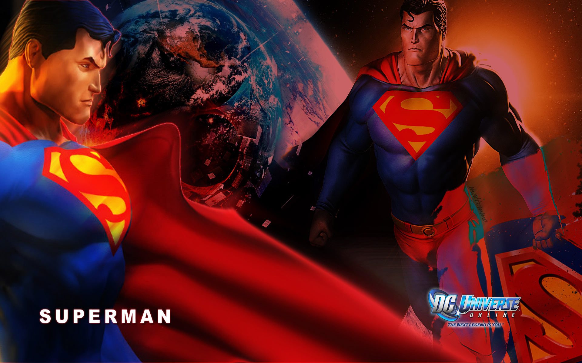 Dc Universe Online Superman - HD Wallpaper 