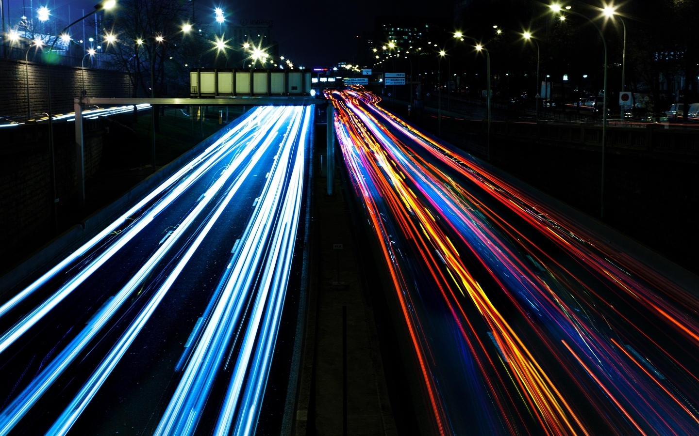 Macbook Pro 13 Inch Background - Night City Car Lights - HD Wallpaper 