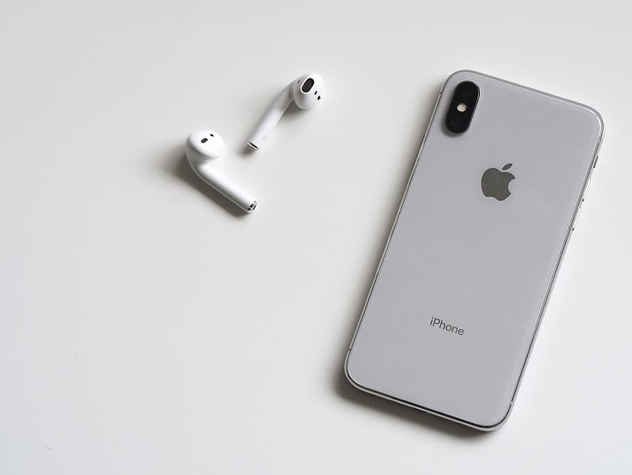 Iphone, Airpods, Ios, Mobile, Apple, White, Table, - HD Wallpaper 