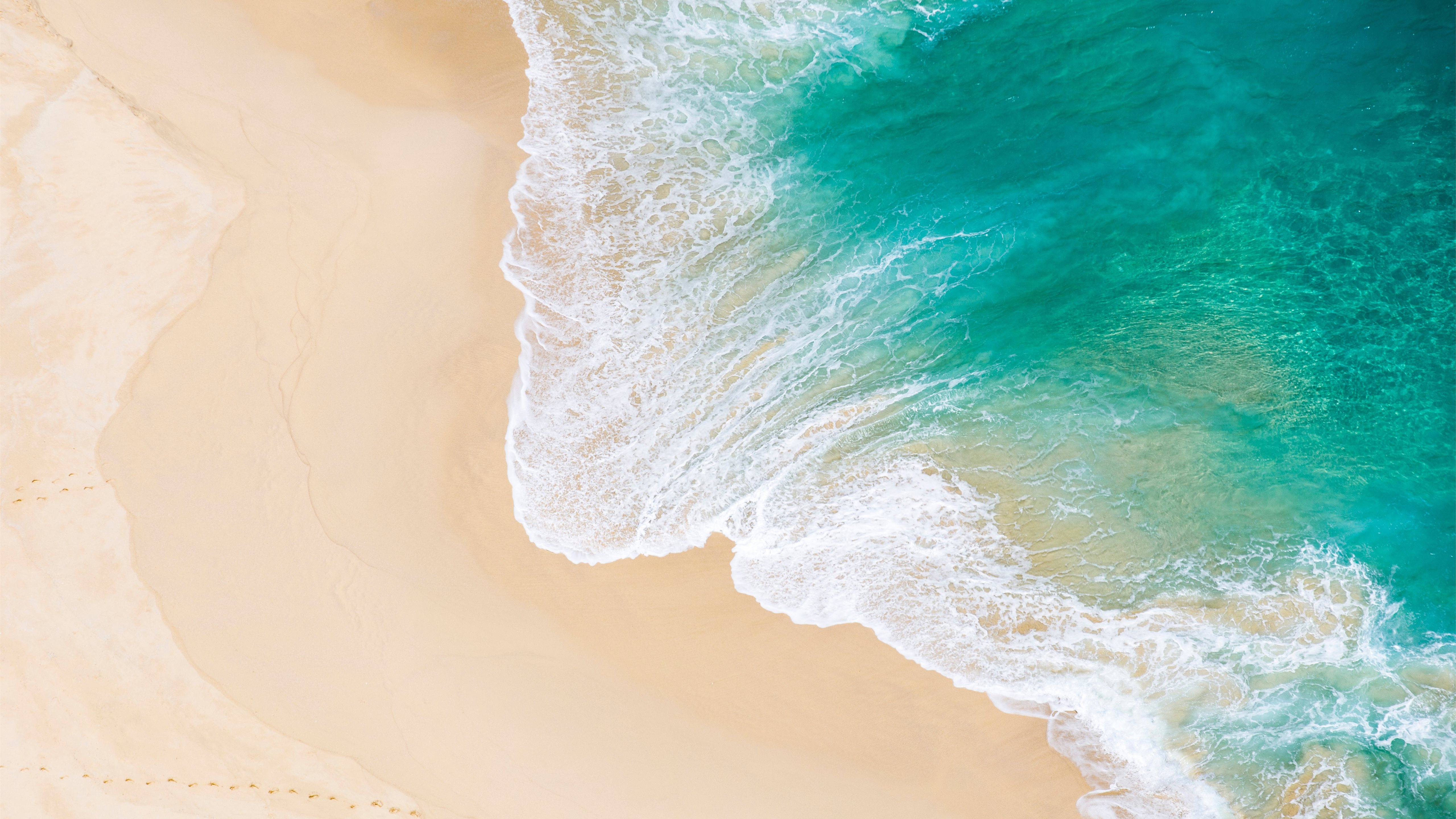 Beach Birds Eye View - HD Wallpaper 