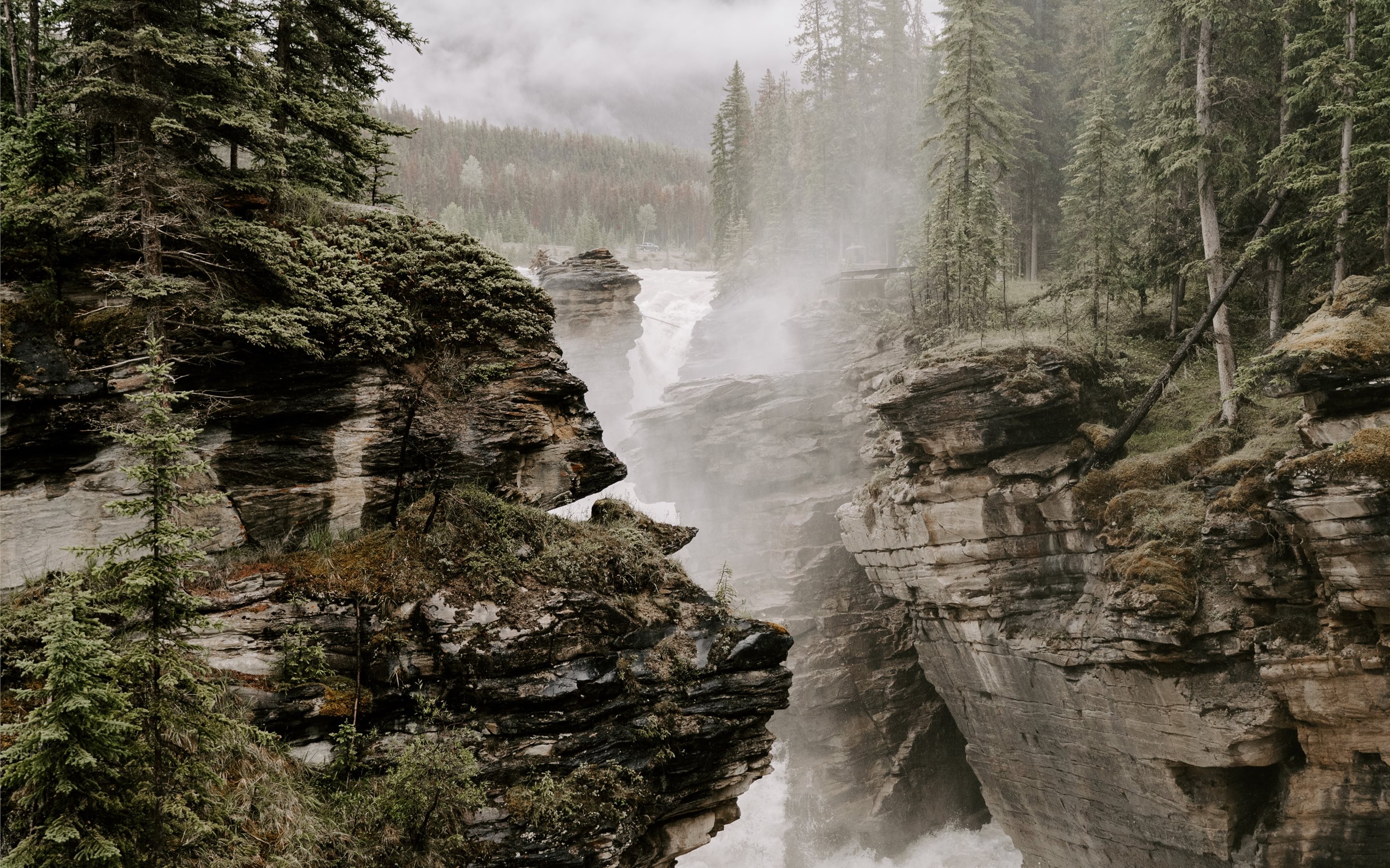 Athabasca Falls - HD Wallpaper 