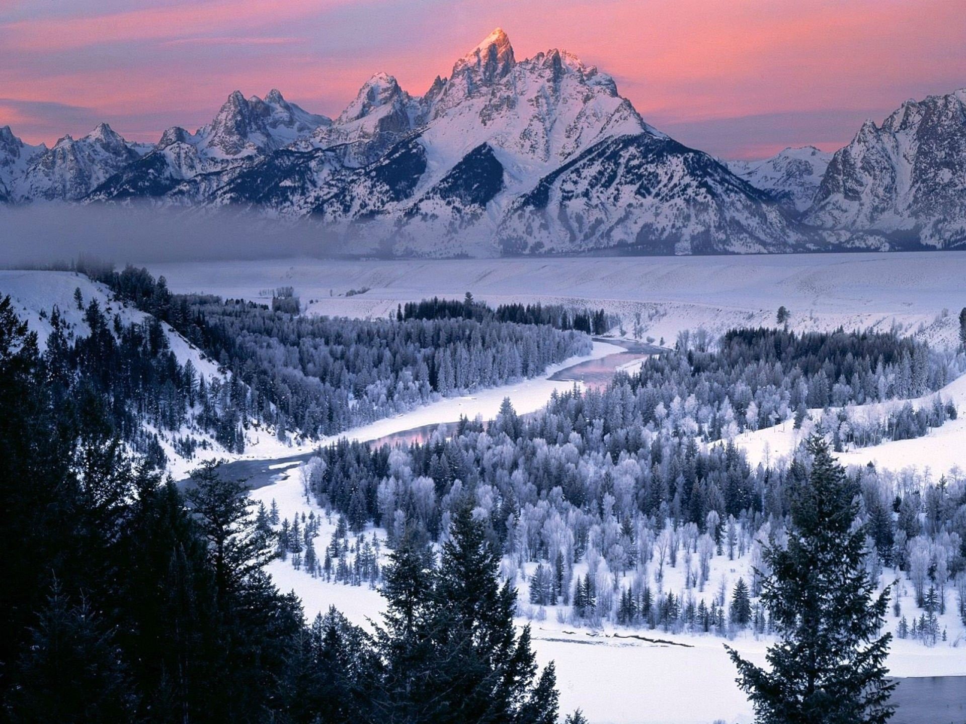 Free Download Winter Desktop Wallpaper Hd For Mac - Grand Teton National Park - HD Wallpaper 