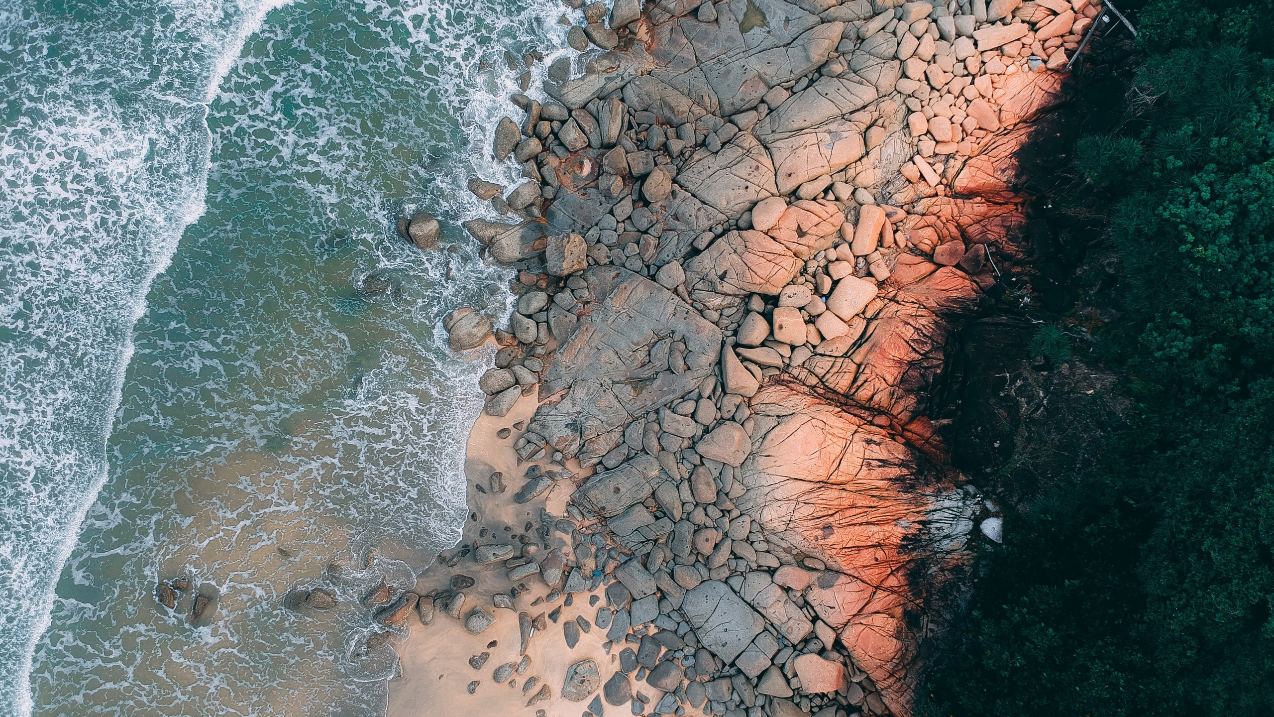 Ocean, Shore, Beach, Waves - HD Wallpaper 