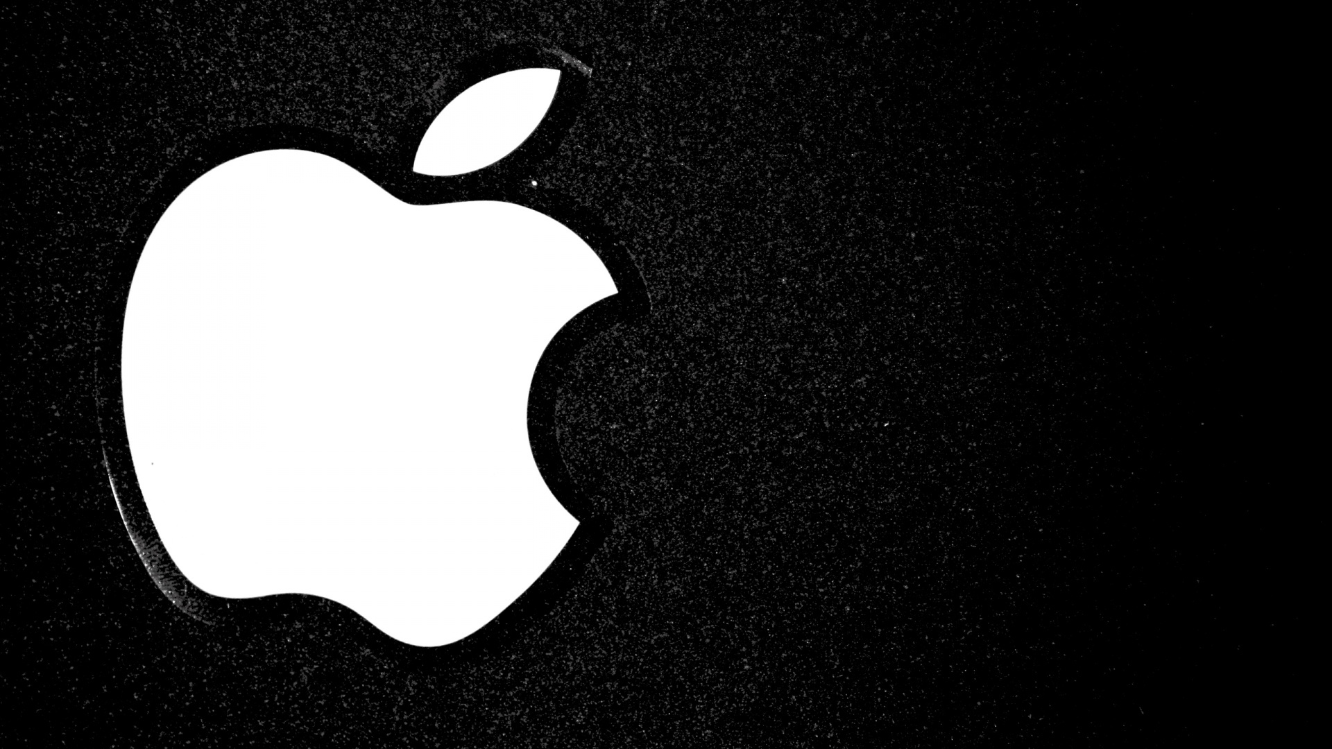 White And Black Apple Mac Logo Hd Wallpaper - Apple Hd Wallpapers 1080p - HD Wallpaper 