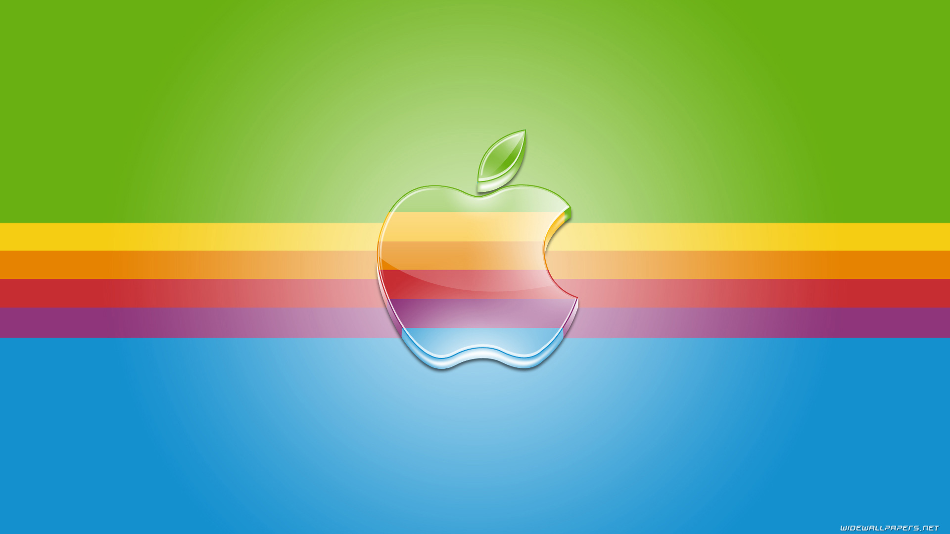 Rainbow Apple Logo Hd - HD Wallpaper 