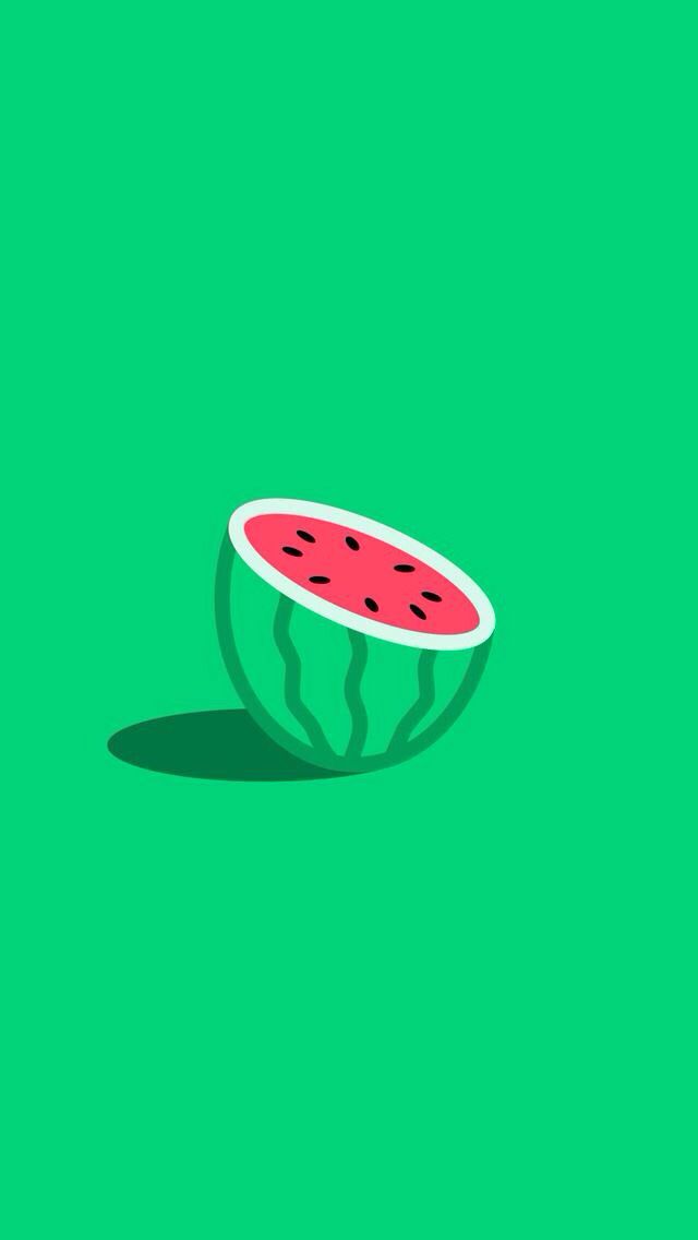 Minimalist Wallpaper Watermelon - HD Wallpaper 