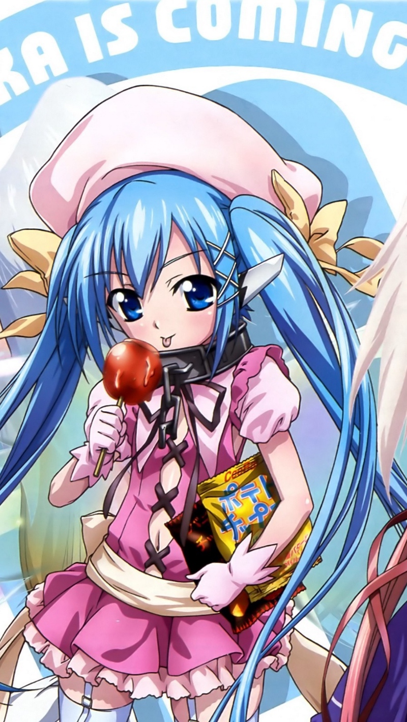 Wallpaper Sora No Otoshimono, Girl, Cute, Smile, Candy, - Heavens Lost Property - HD Wallpaper 