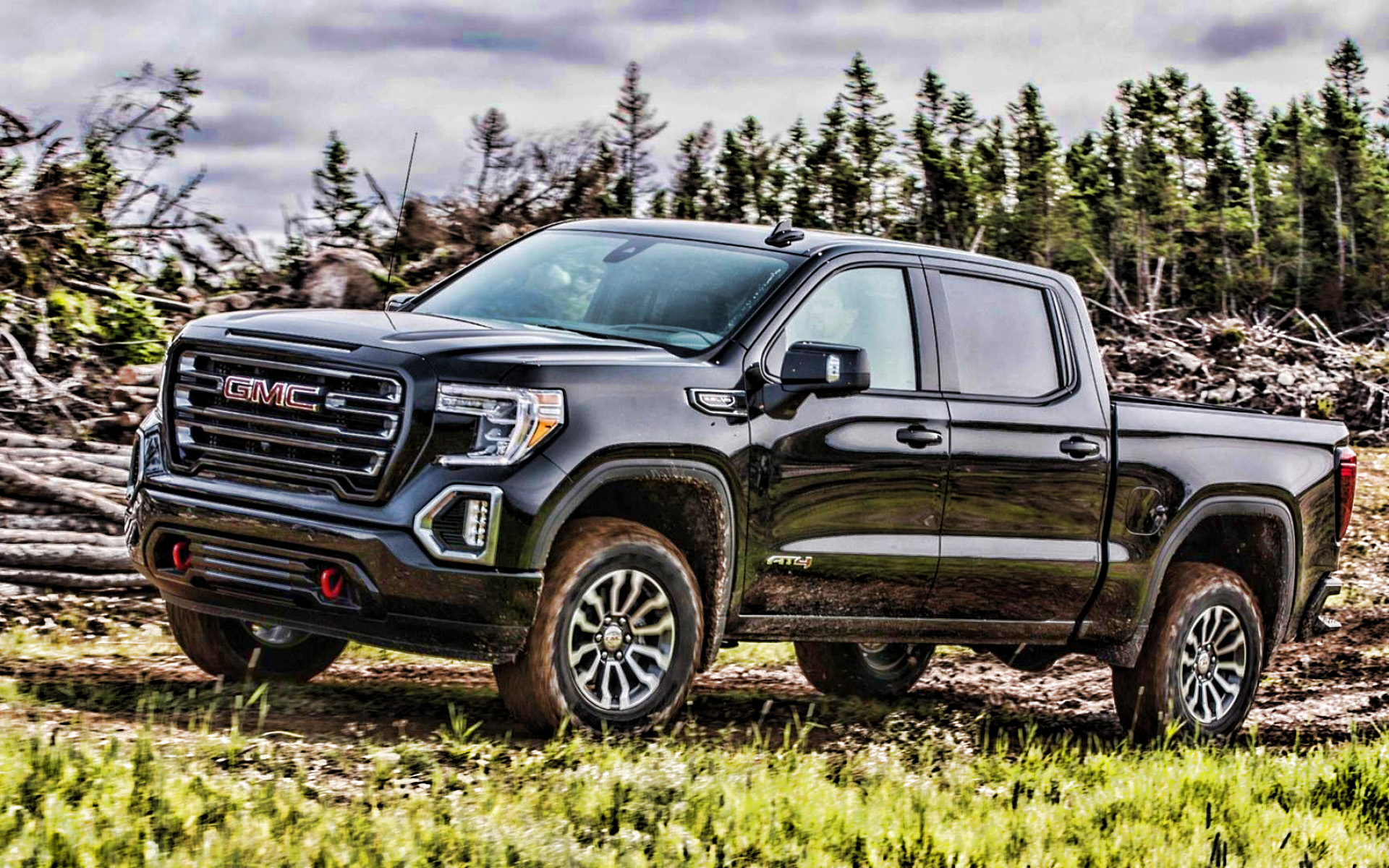 Gmc Sierra Denali, Offroad, 2019 Cars, Black Pickup, - 2019 Gmc Sierra Off Road - HD Wallpaper 
