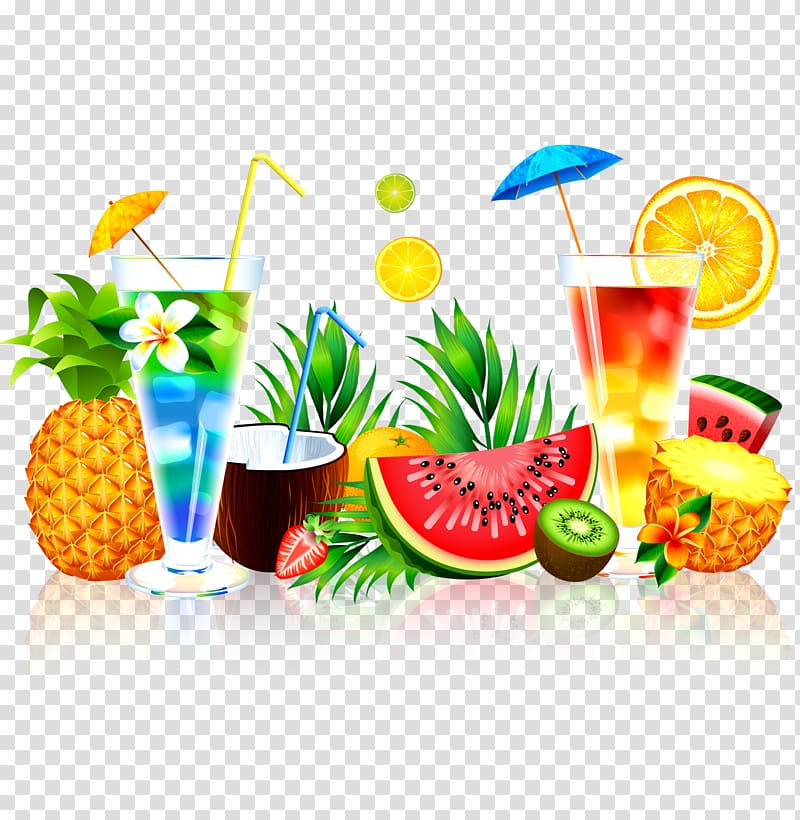 Juice Fruit Watermelon Pineapple, Summer Juice, Variety - Fruit Juice  Vector Png - 800x820 Wallpaper 
