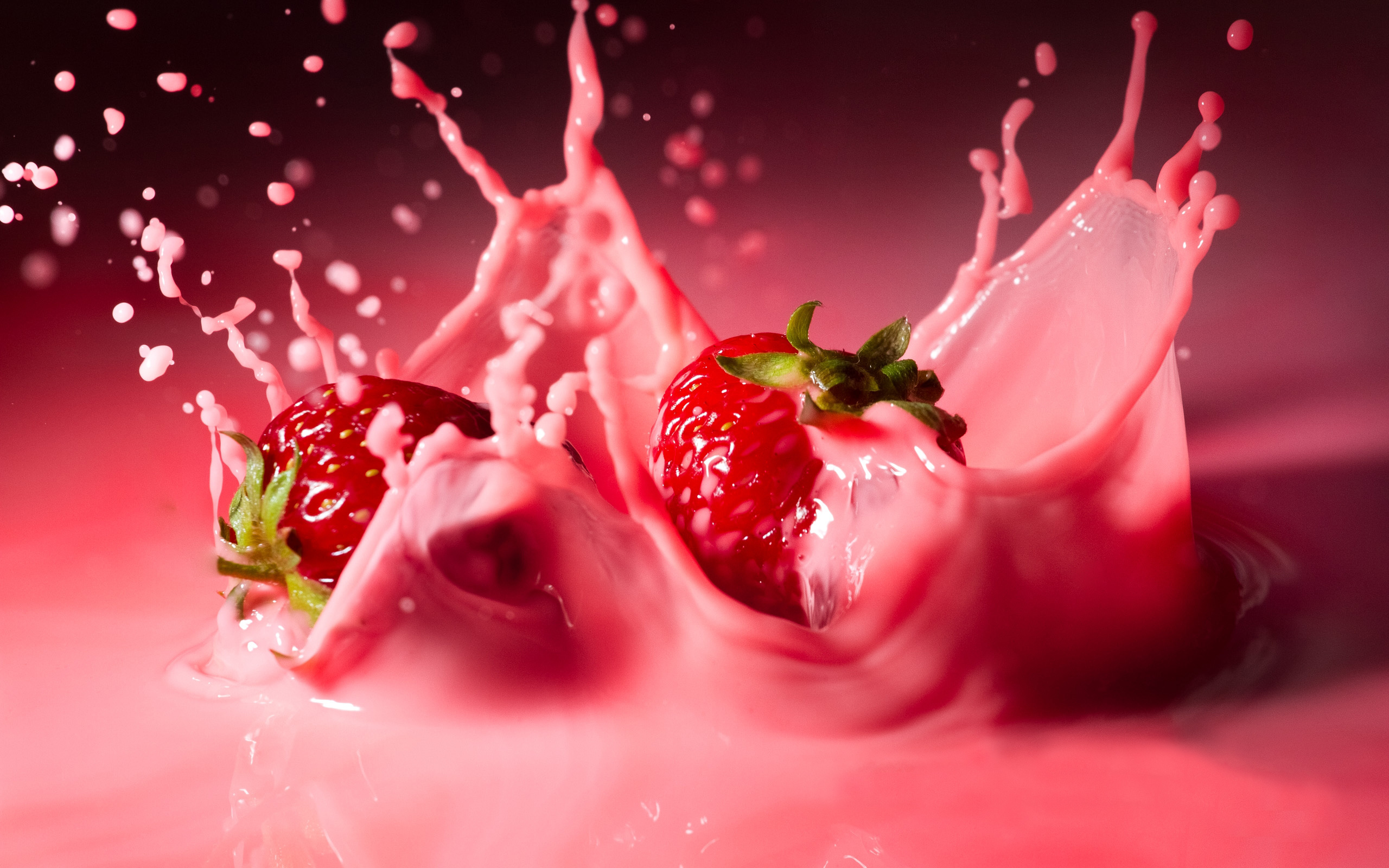 Hd Strawberry - HD Wallpaper 