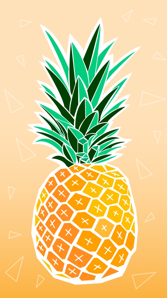 Cute Pineapple Wallpaper Iphone - HD Wallpaper 