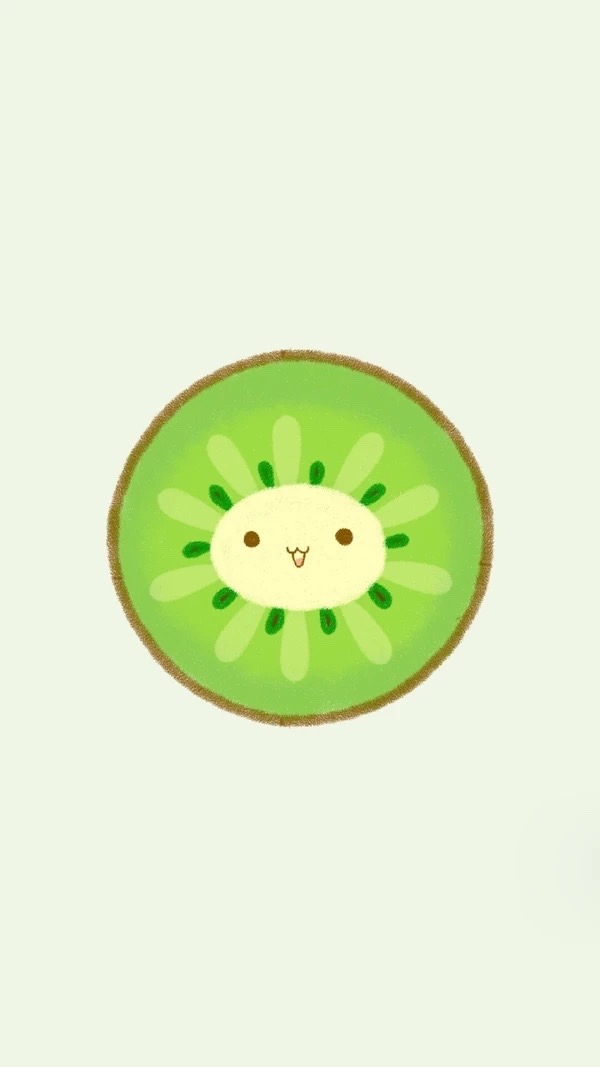 Cute Fruit Wallpaper - Kiwi Wallpaper Cute - HD Wallpaper 