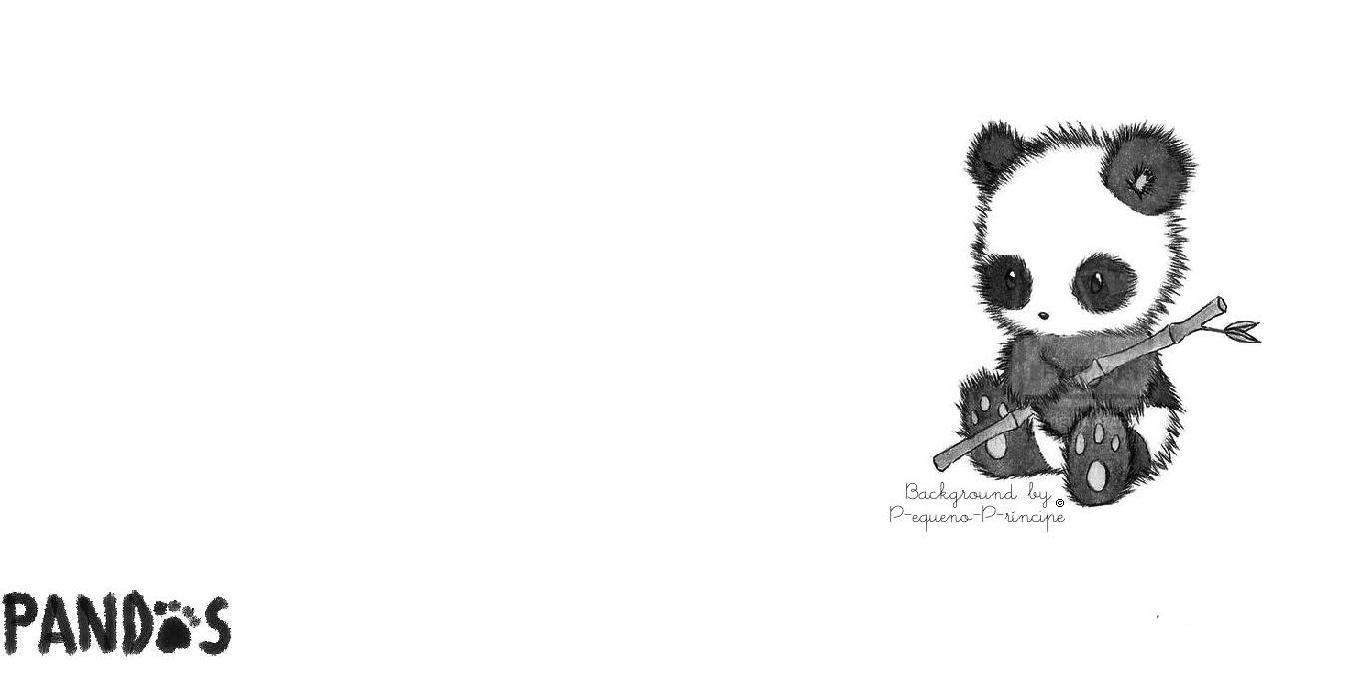 Cute Panda Tumblr Wallpaper - Super Cute Pandas Drawing - HD Wallpaper 