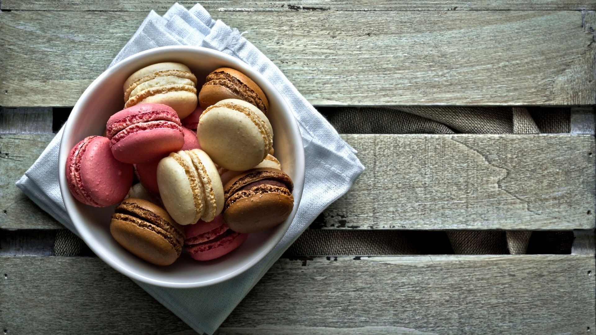 Cookies Macaron Colorful Dessert Food Photo Gallery - Macaron Background Hd - HD Wallpaper 