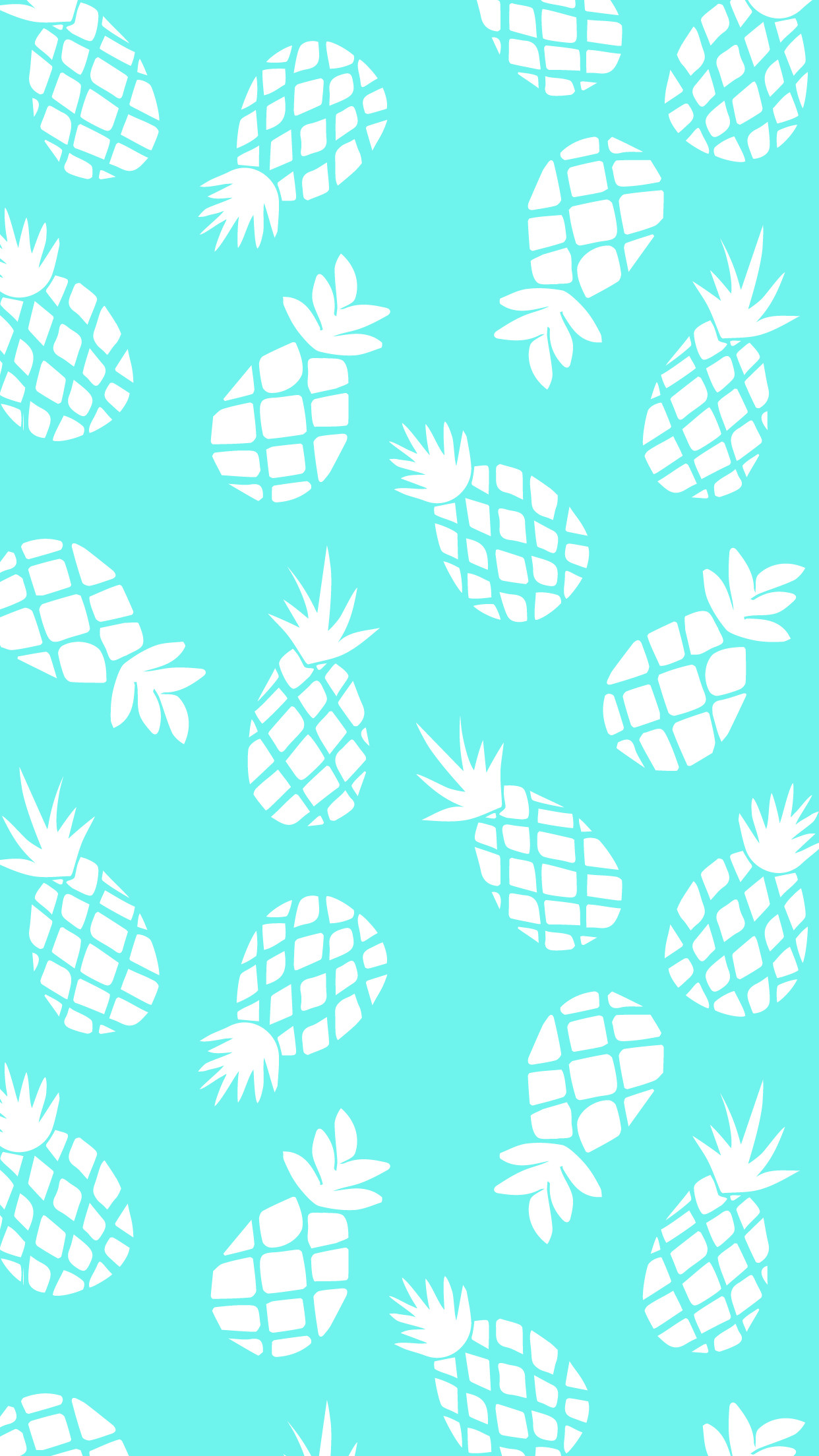 Trio Colour Â - Pineapple Wallpapers For Iphone - HD Wallpaper 