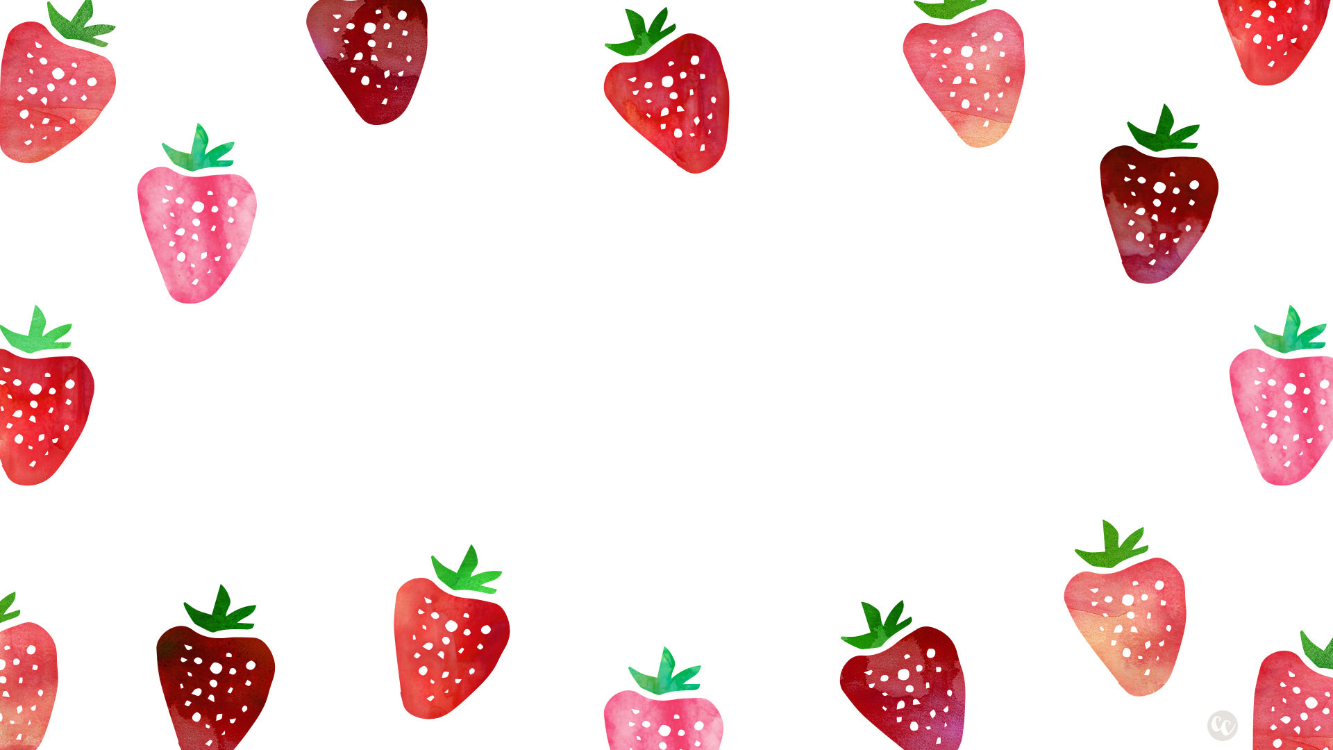 1920x1080, Wallpaper Clipart Strawberry - Cute Strawberry Wallpaper Hd - HD Wallpaper 
