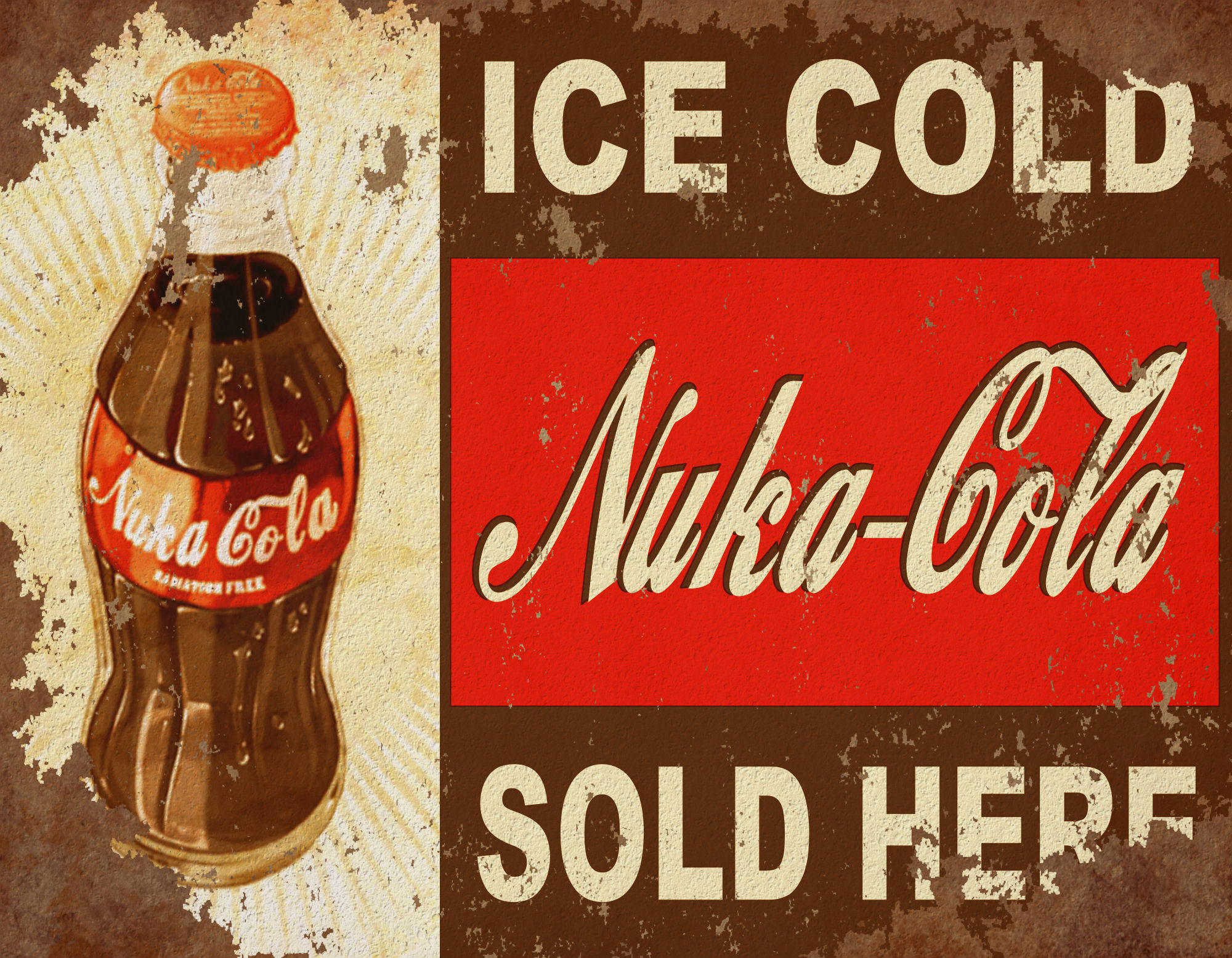 Fallout 3 Wallpaper Nuka Cola - HD Wallpaper 