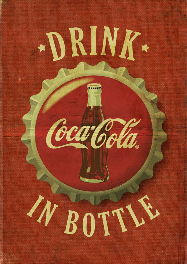 Coca-cola, Poster, Retro - Coca Cola Vintage Poster - HD Wallpaper 