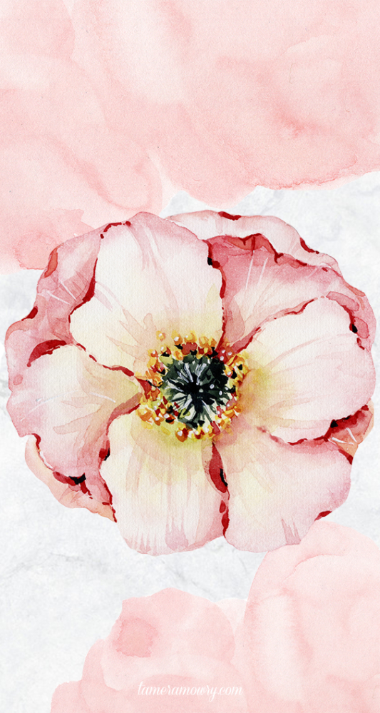 Phone Wallpaper - Watercolor Painting - HD Wallpaper 