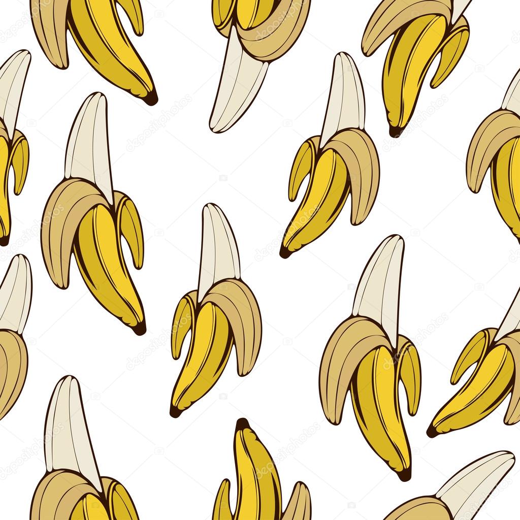 Banana Drawing - HD Wallpaper 