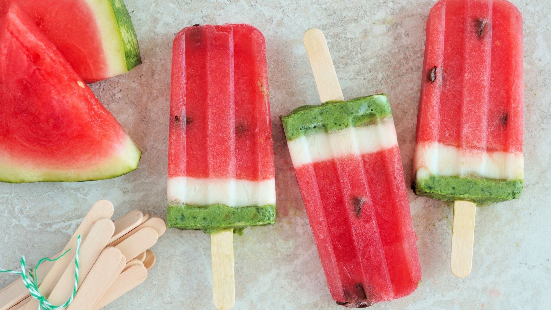Watermelon, Candies, Summer, Wallpaper - Watermelon Popsicles - HD Wallpaper 