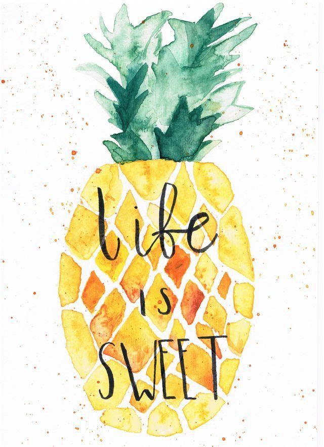 Ananas Life Is Sweet - HD Wallpaper 