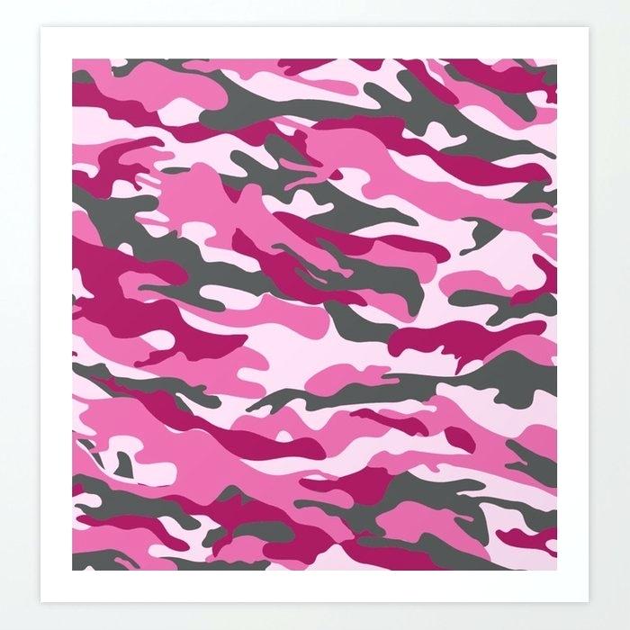 Pink Camouflage Paper Pink Camo Wallpaper For Iphone - Pink Camo Print - HD Wallpaper 