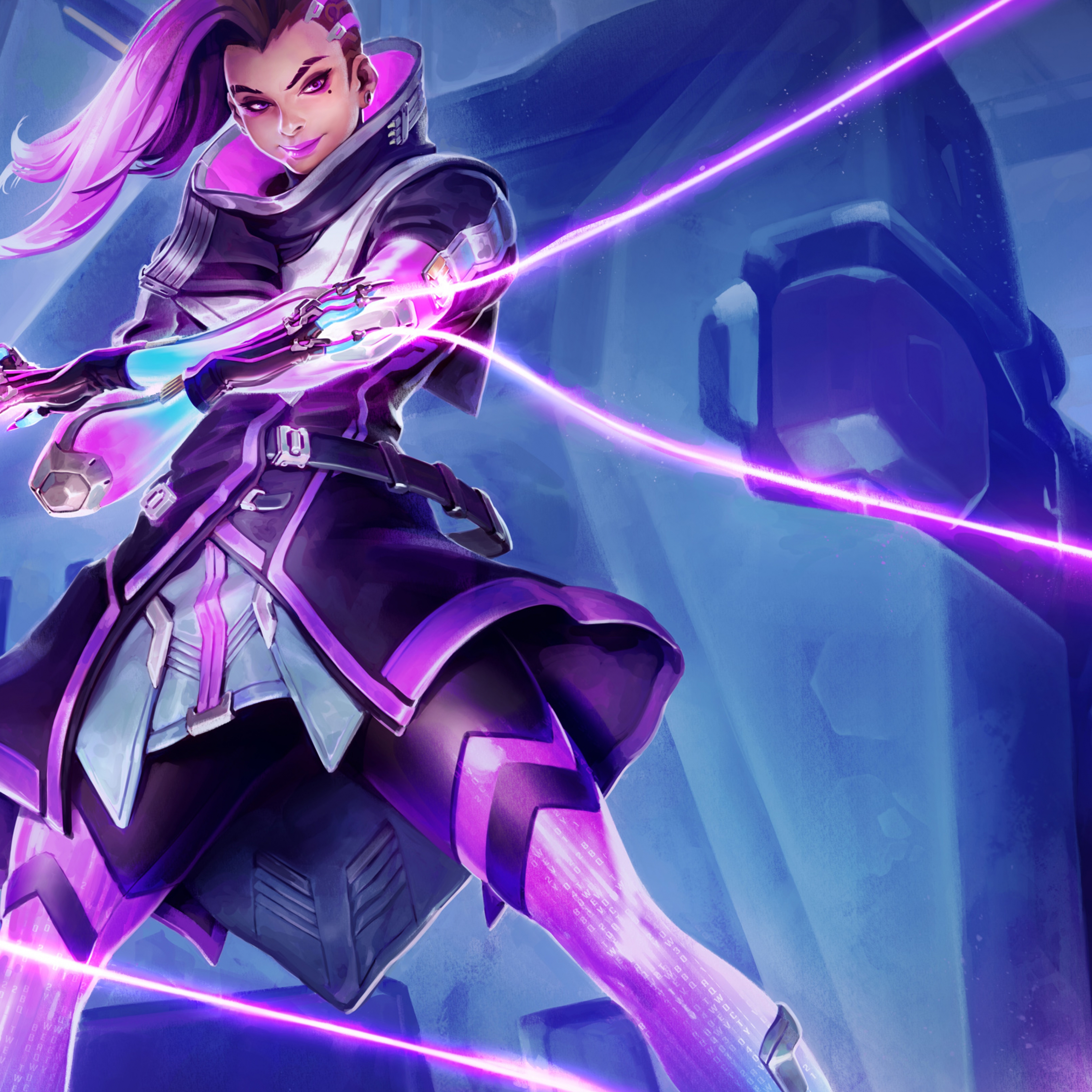 Overwatch Sombra - HD Wallpaper 