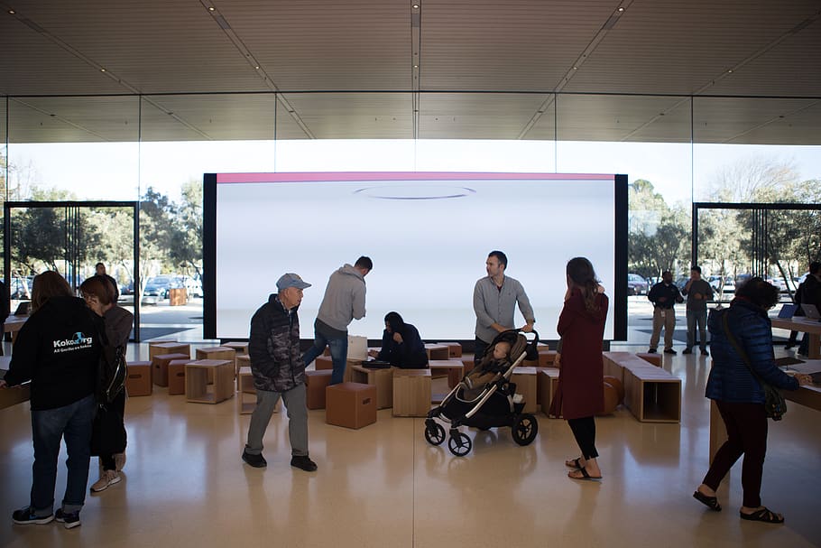 Apple Store, Cupertino, Architecture, Apple Park, Group - Television Studio - HD Wallpaper 