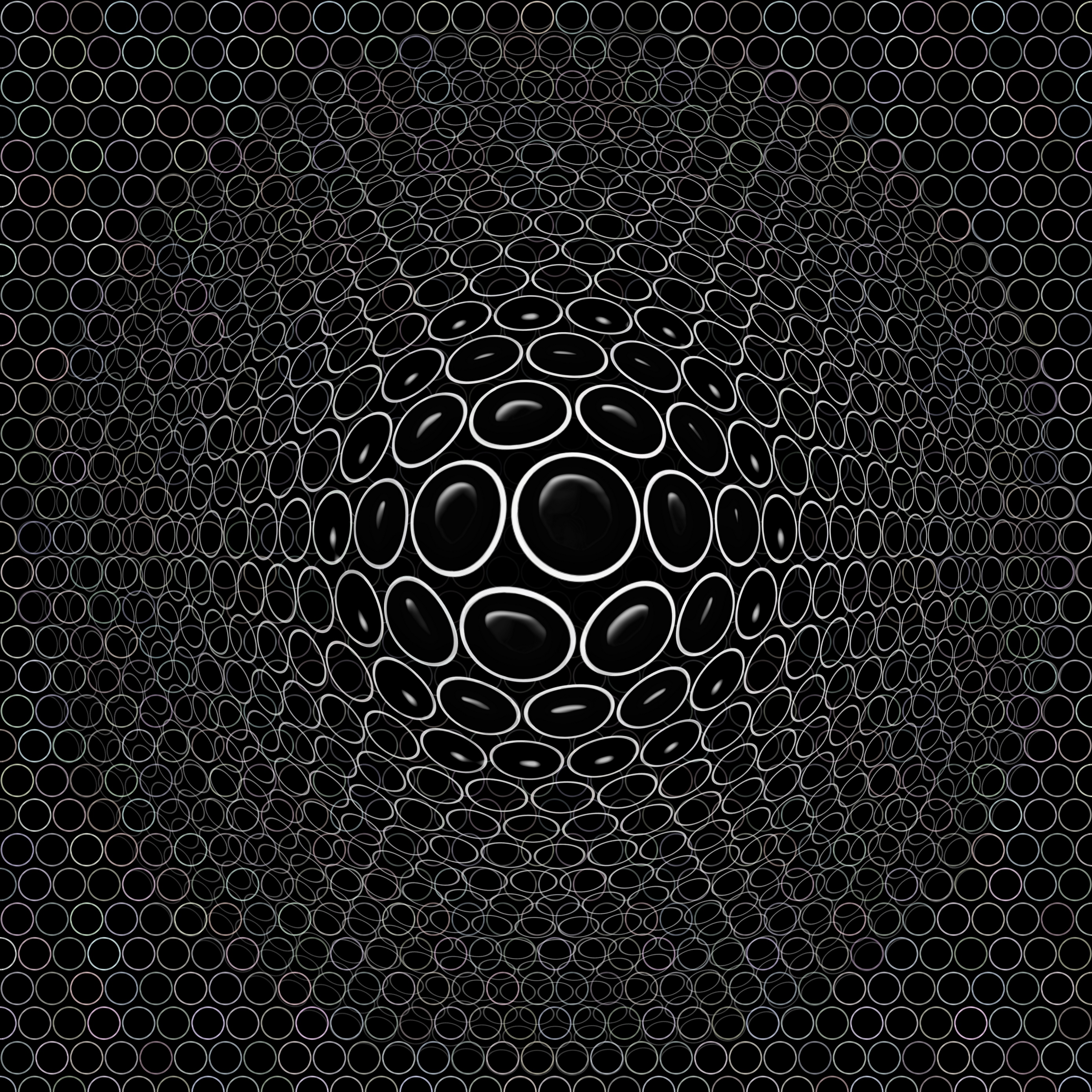 Wallpaper Convex, Embossed, Realistic, 3d, Circles, - Realistic Wallpaper For Phone - HD Wallpaper 