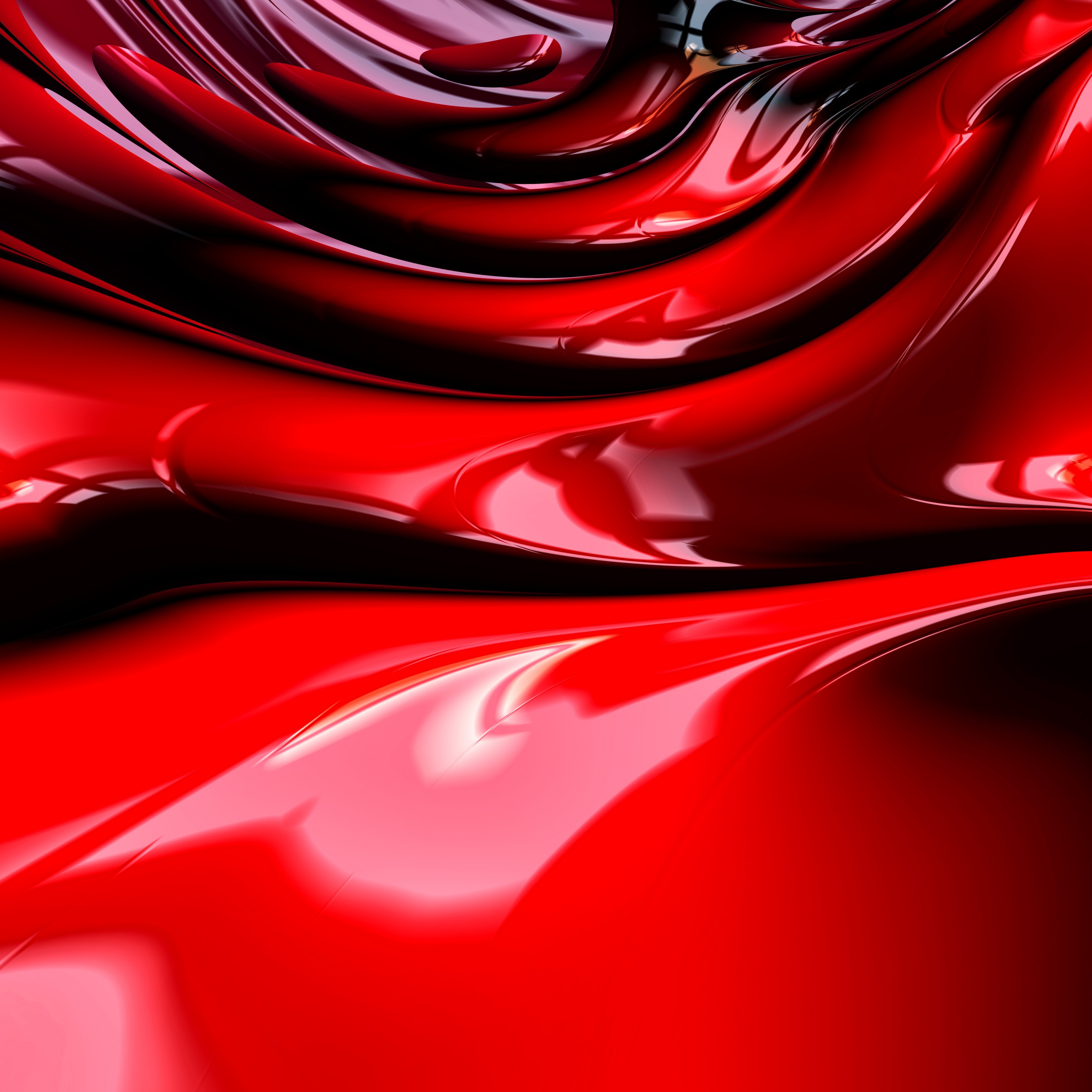 Fractal Wallpaper Red - HD Wallpaper 