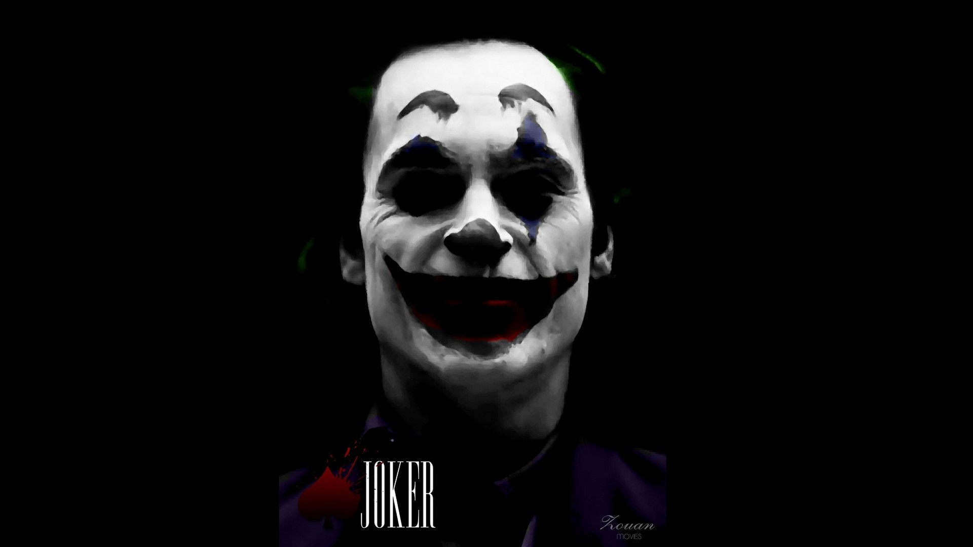 Joker 2019 Wallpaper Hd 2019 Movie Poster Wallpaper - Joker 2019 Wallpaper Black - HD Wallpaper 