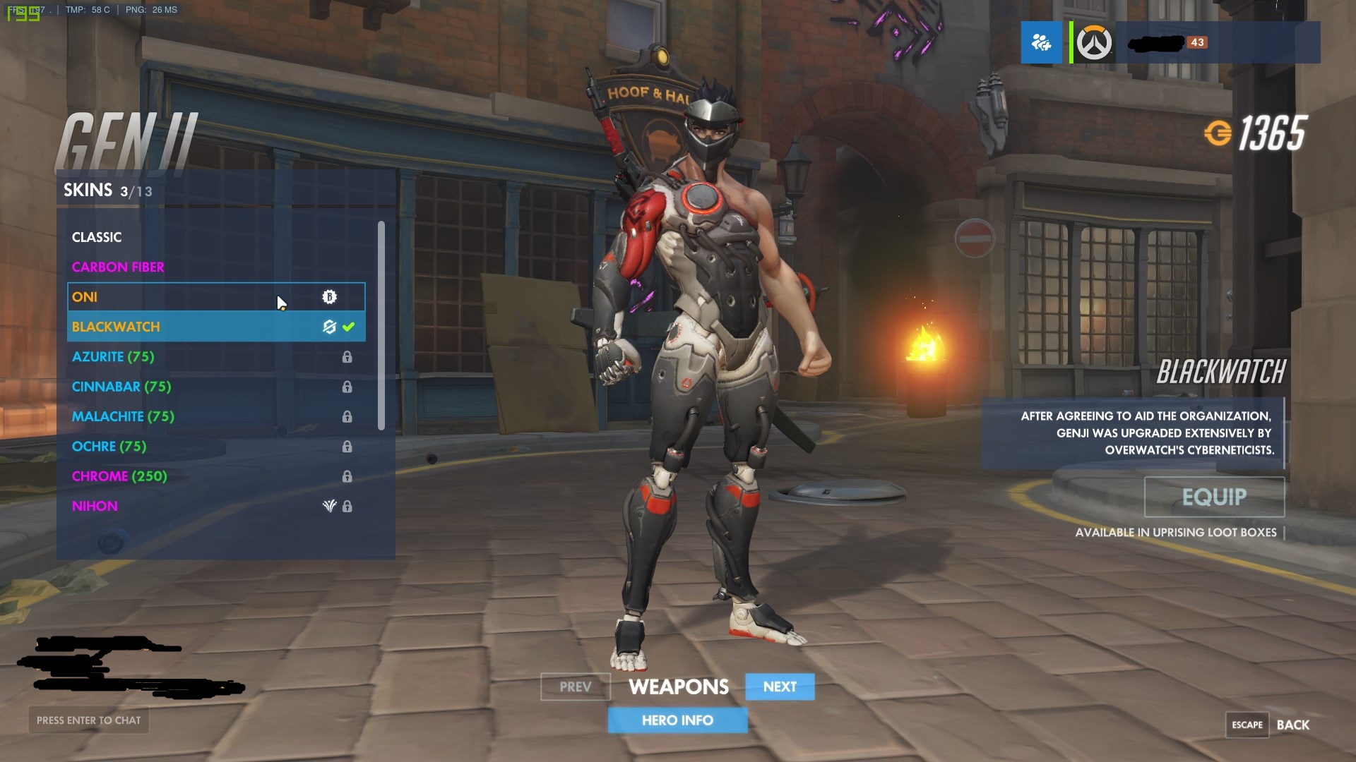 Overwatch Blackwatch Genji Skin - HD Wallpaper 