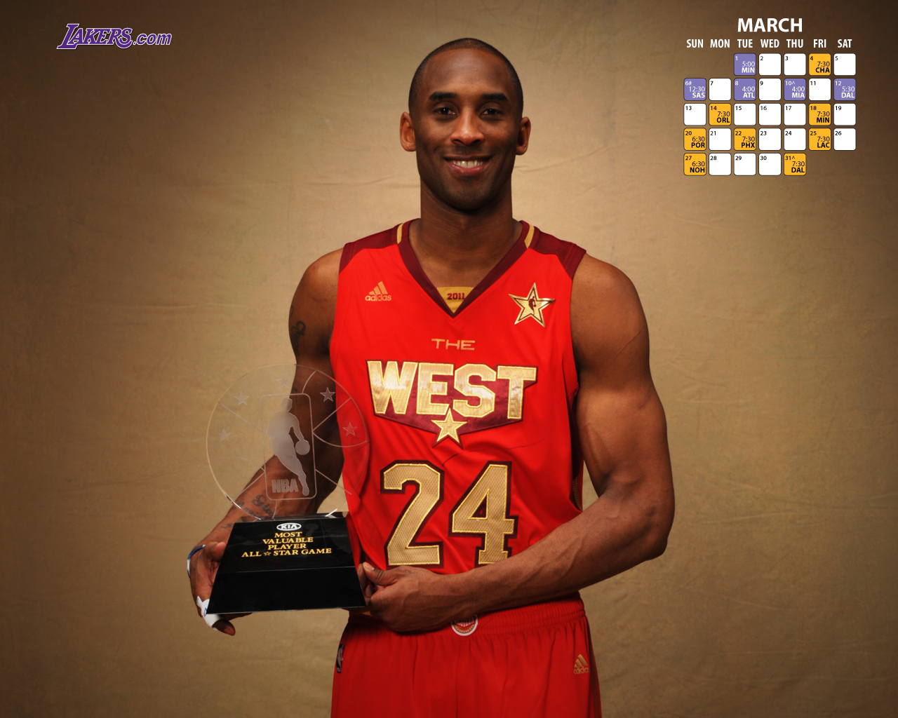 Kobe Bryant All Star Mvp 2011 - HD Wallpaper 