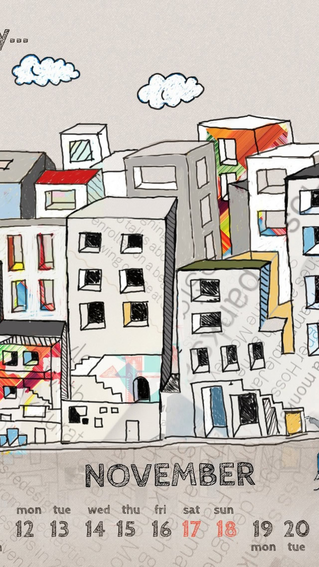 November Calendar Iphone Wallpaper - Wallpaper - HD Wallpaper 