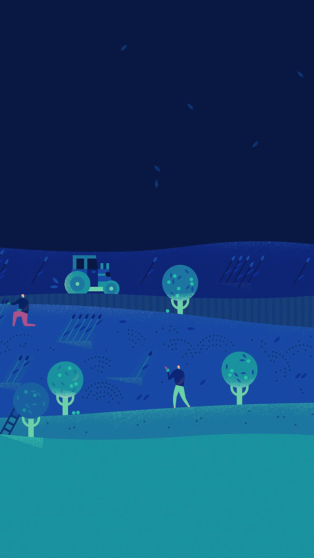 Lollipop October Farming Night Illust Art Iphone Wallpaper - Iphone Wallpaper Google Lollipop - HD Wallpaper 