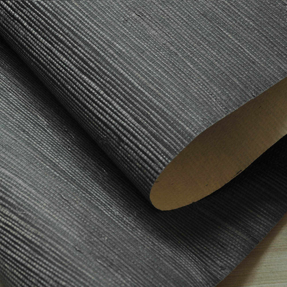 Real Grass Deep Navy Blue Grasscloth Wall Paper Textured - Webbing - HD Wallpaper 