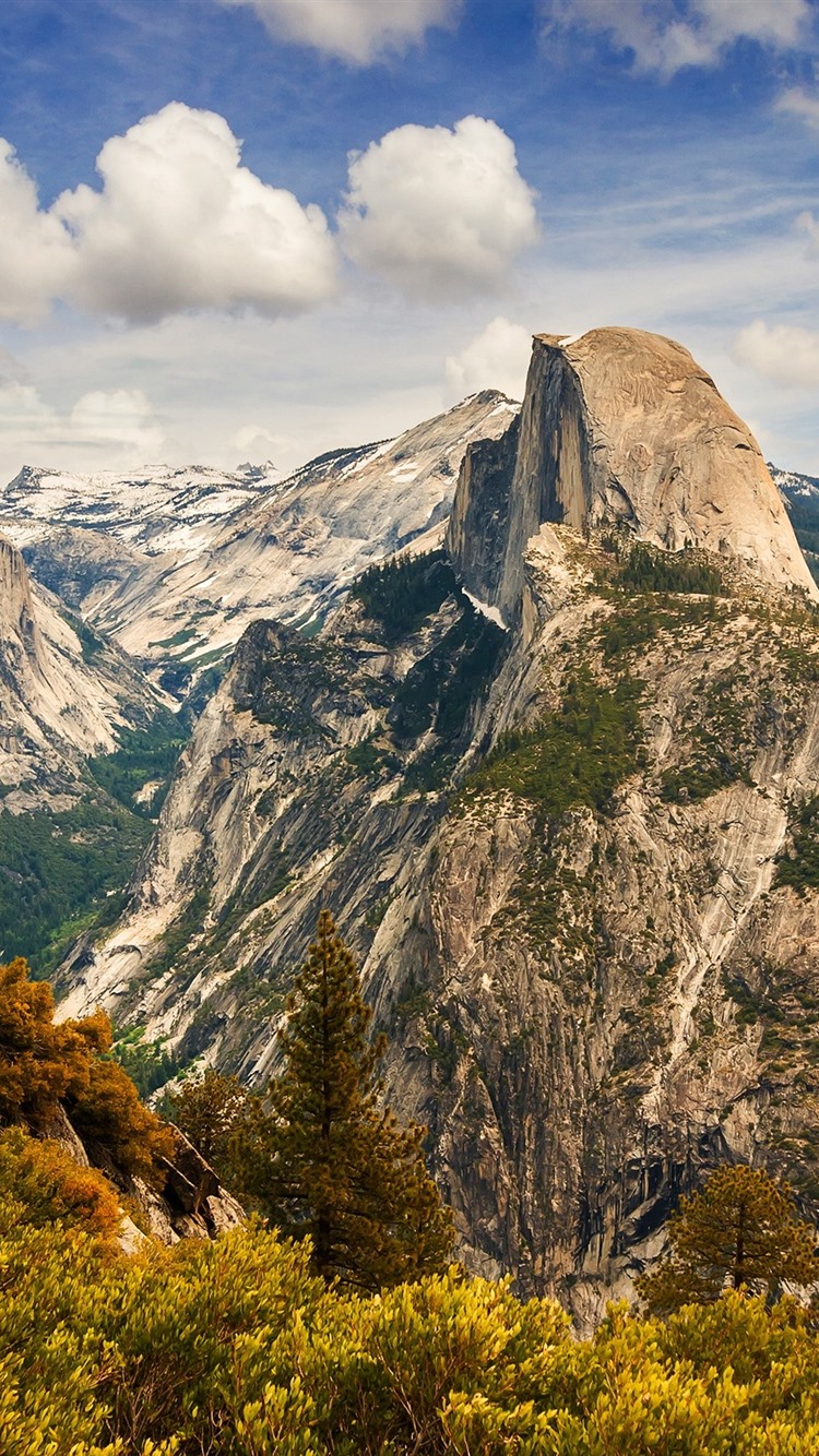 Iphone Wallpaper Yosemite National Park, Mountains, - Yosemite National Park, Half Dome - HD Wallpaper 