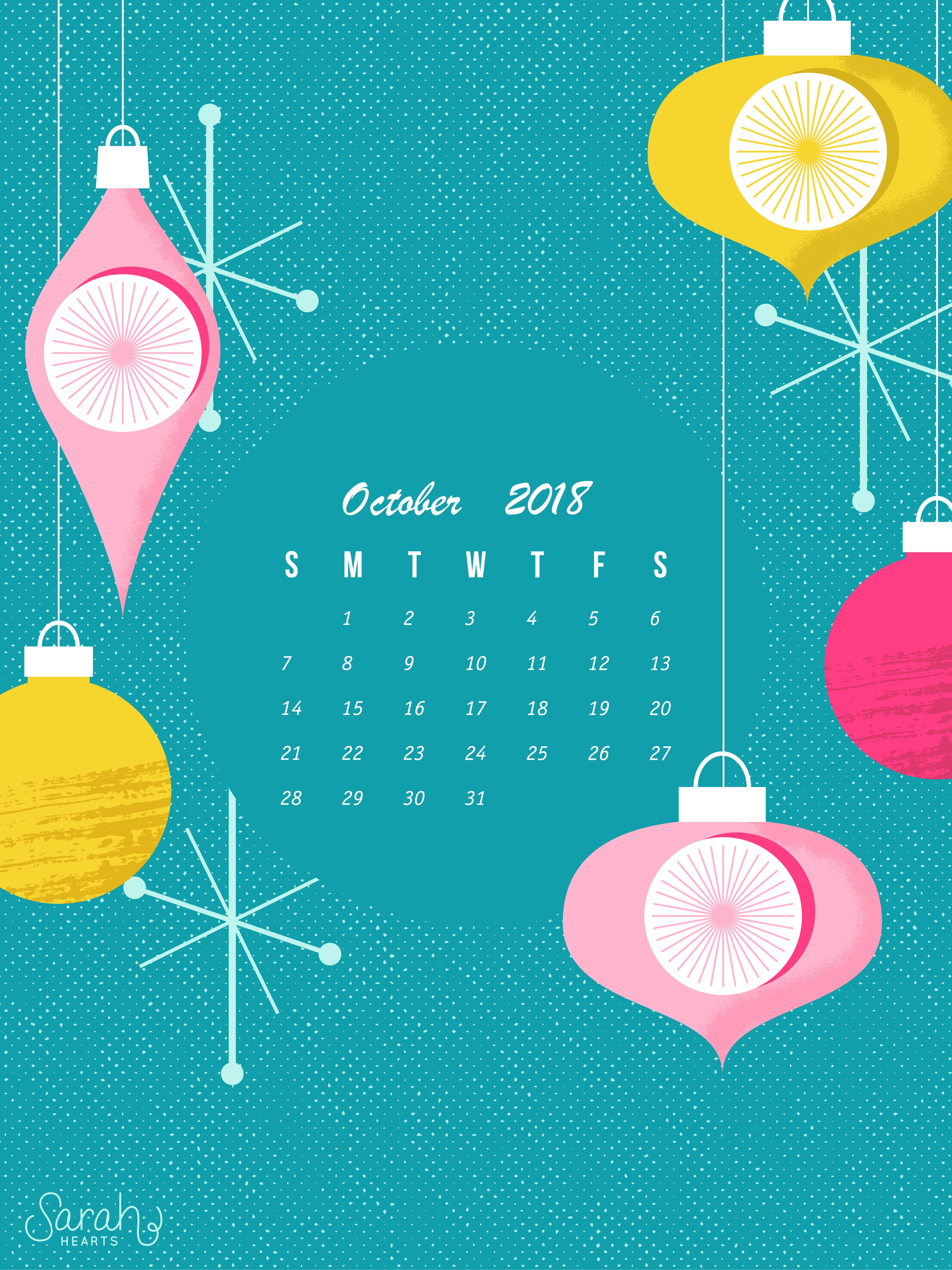 Blue Background Iphone Calendar Wallpaper October - Iphone Wallpaper December Calendar - HD Wallpaper 