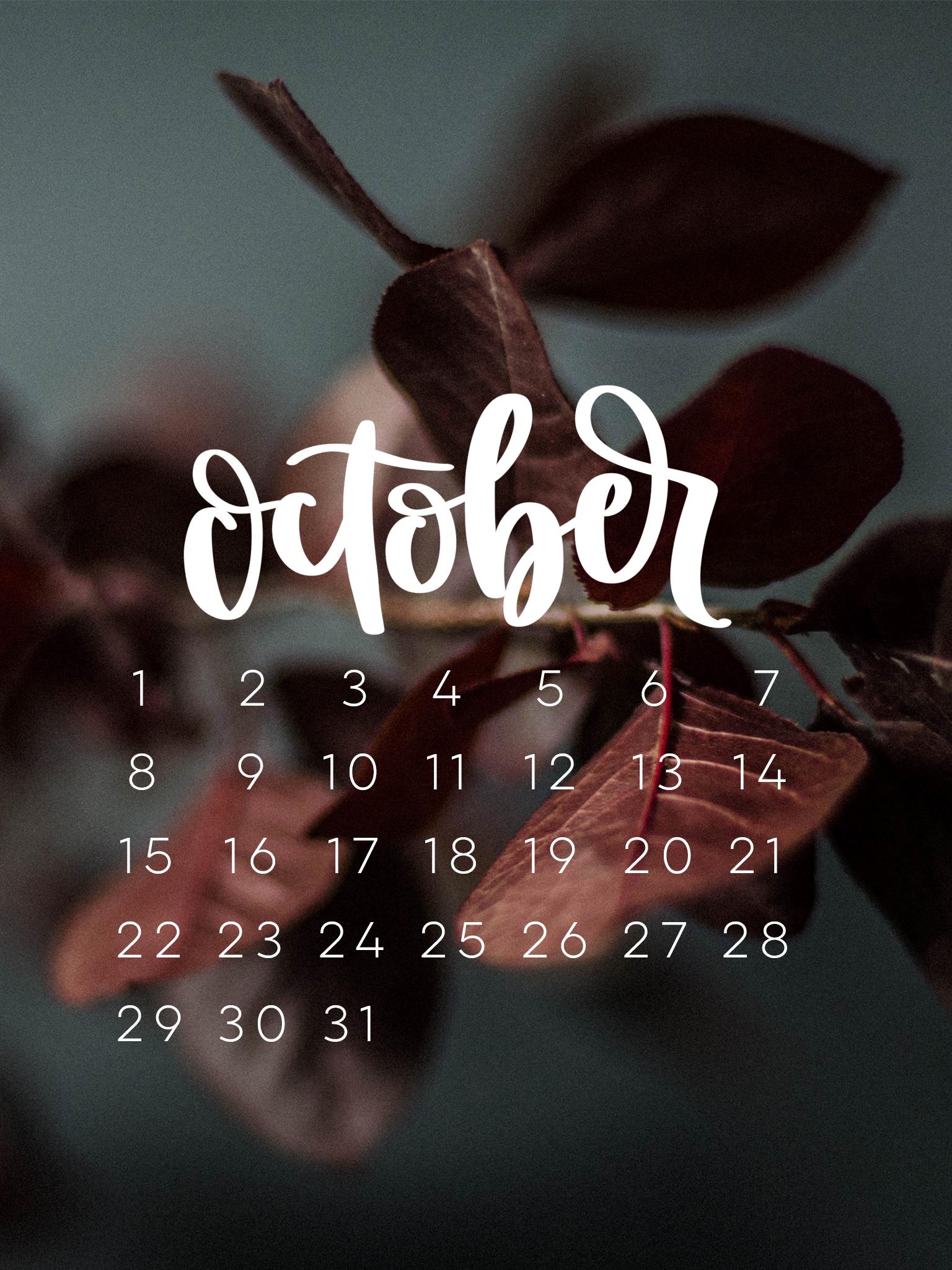 October Iphone Wallpaper - Number - HD Wallpaper 