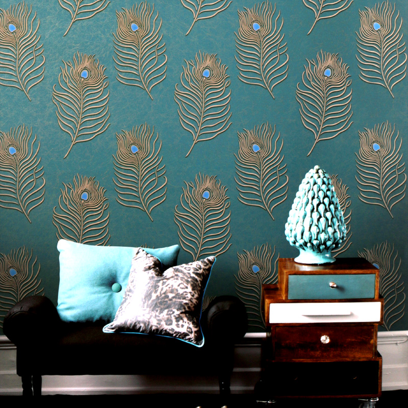 Peacock Wallpaper For Bedroom - HD Wallpaper 