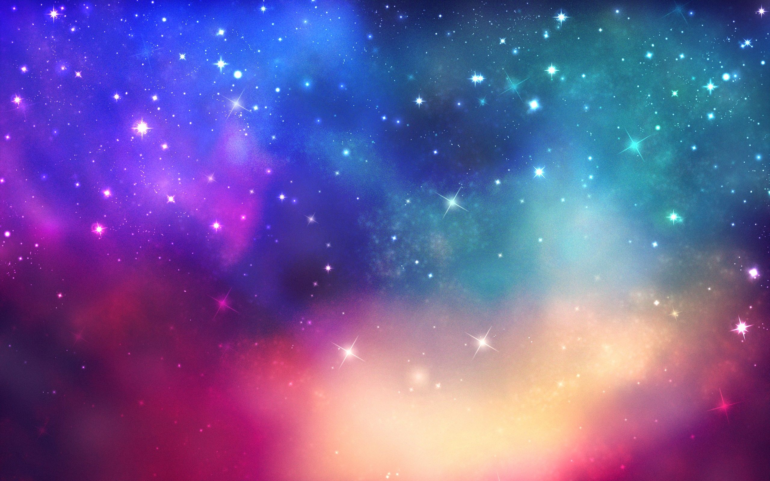 Colorful Galaxy Background - HD Wallpaper 
