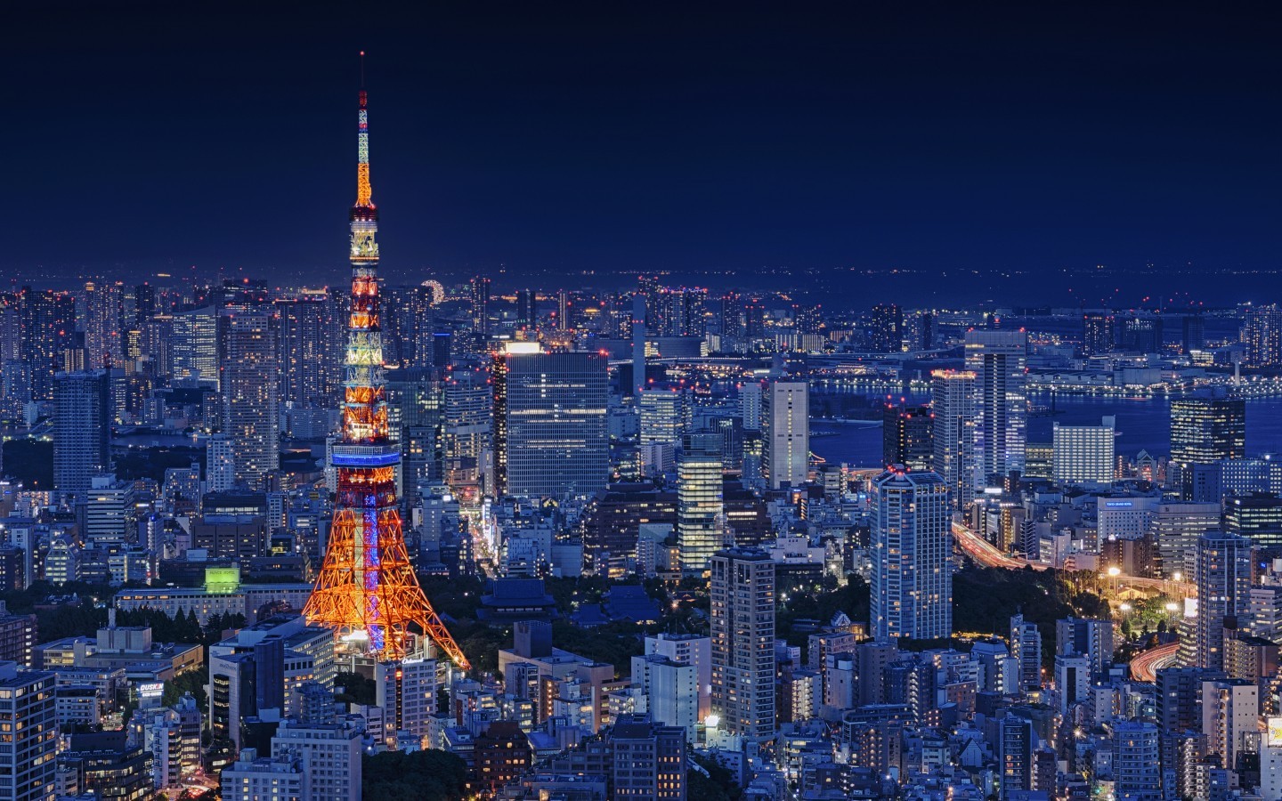 Japan Tokyo, Night, Cityscape, Buildings - Tokyo - HD Wallpaper 