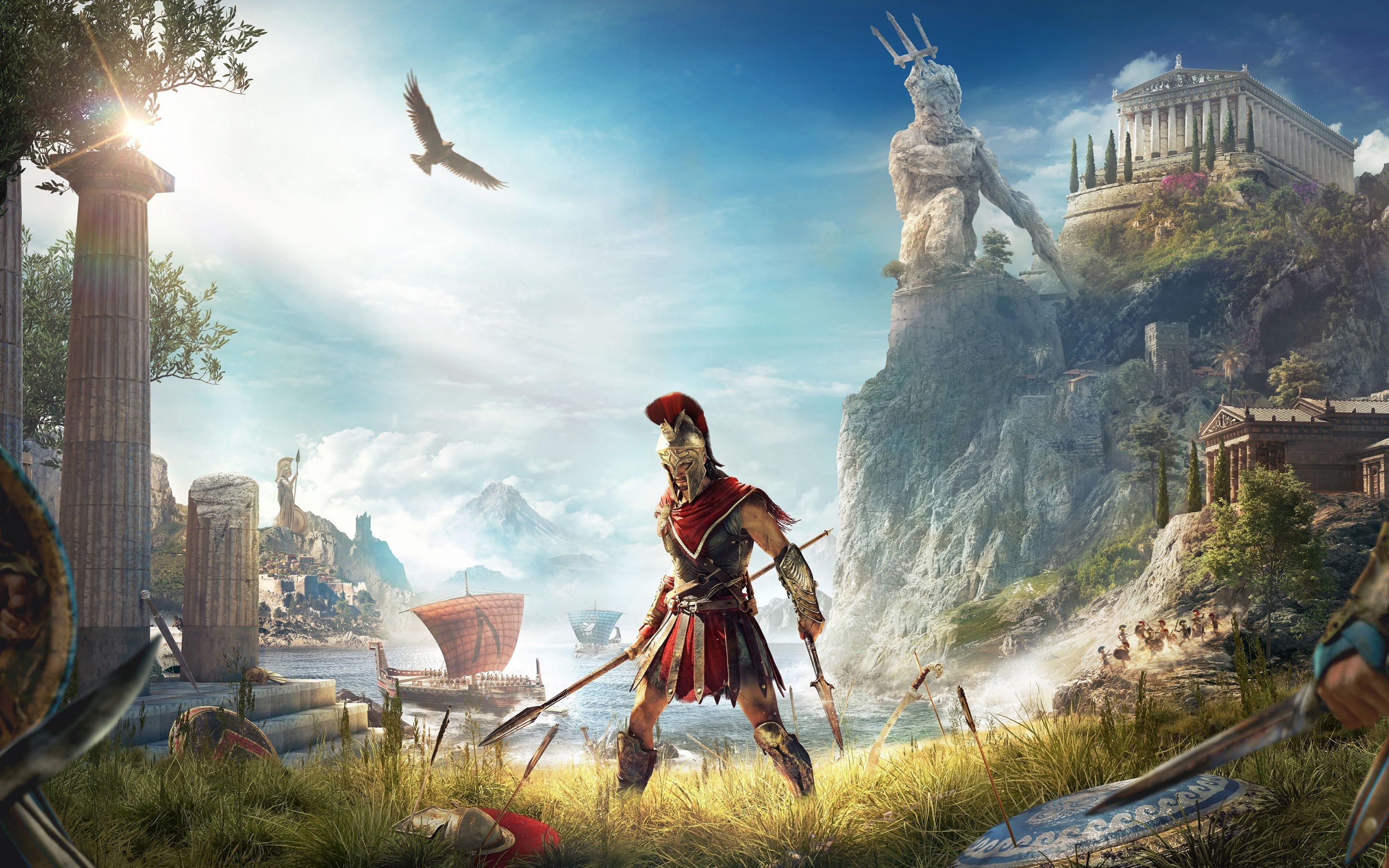 Assassin S Creed Odyssey, Artwork - Assassin's Creed Odyssey Greek - HD Wallpaper 