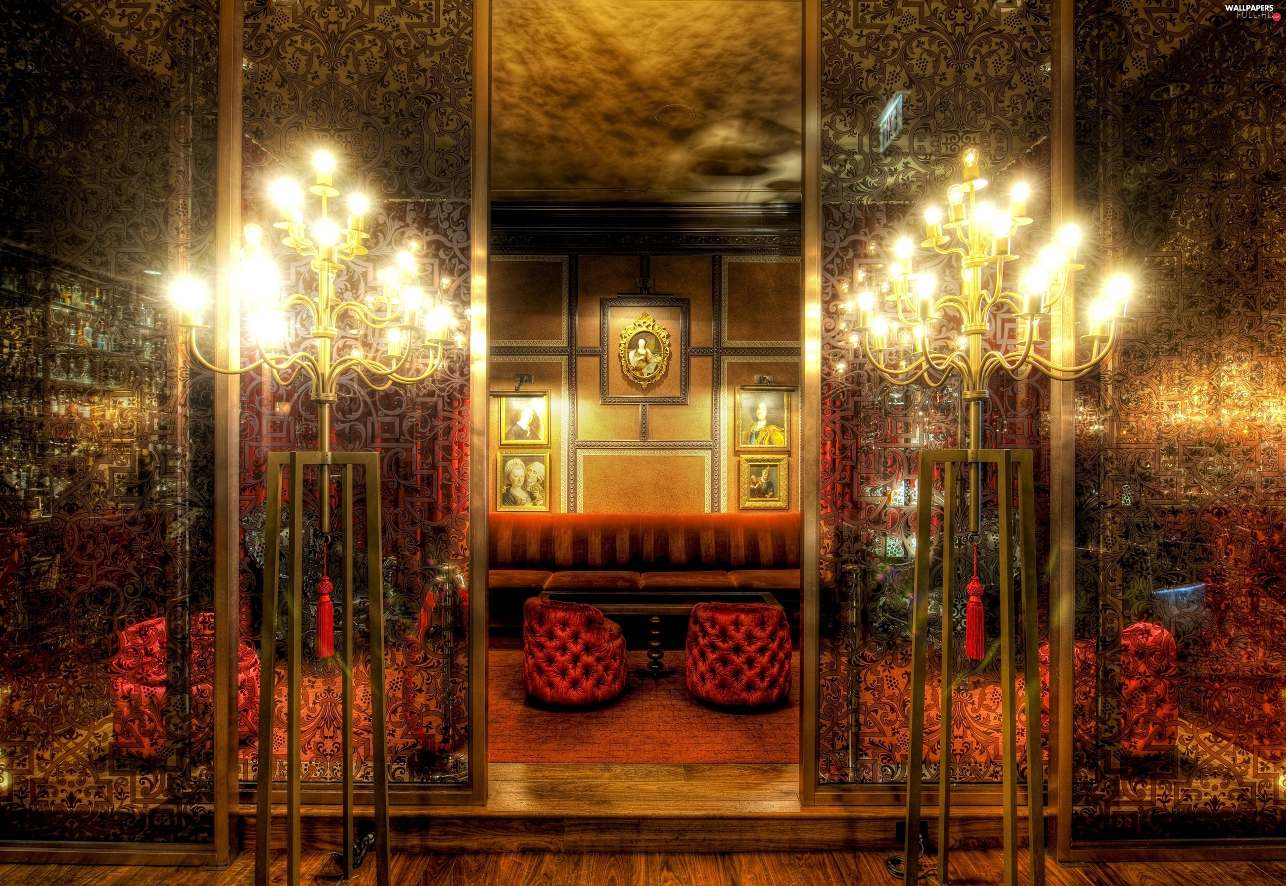 Chicago, Sax, Interior, Usa, Hotel - Chandelier Background Hd - HD Wallpaper 