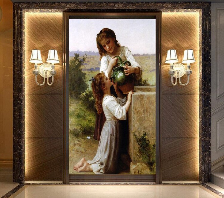 Modern Entrance Wall Design - HD Wallpaper 