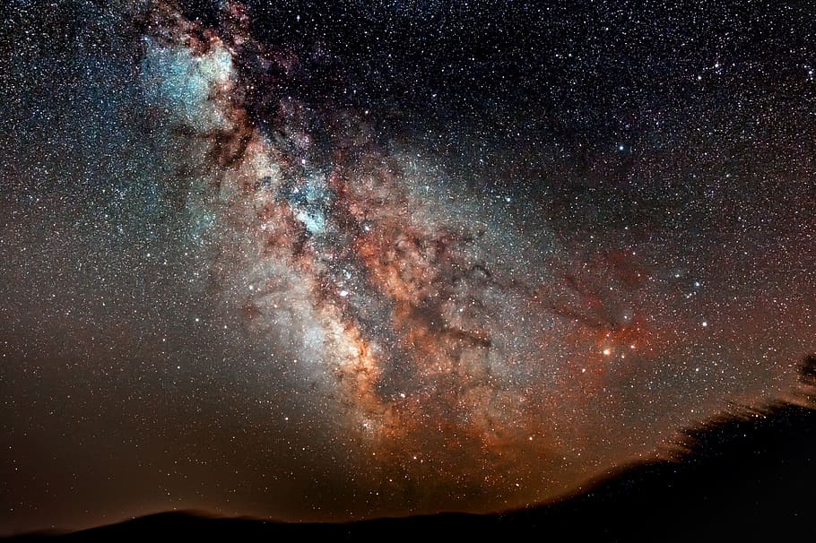 Milky Way, Galaxy, Space, Night, Universe, Astronomy, - Milky Way - HD Wallpaper 