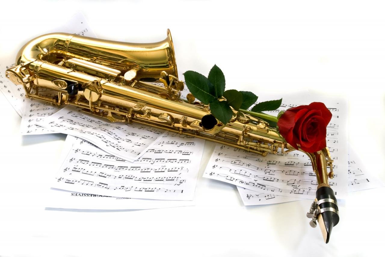 Best Saxophone Background Id - Saxophone Rose - HD Wallpaper 